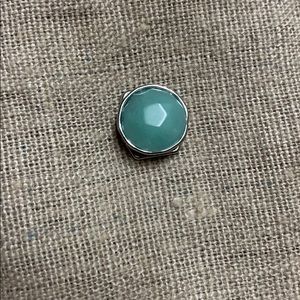 Turquoise color slide charm